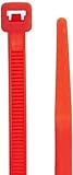 標準ケーブルタイ、50lbs引張強度、1 – 3 / 4バンドル直径、0.187幅、7.5長、レッドby NSI
