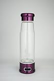 エイチツープラス(h2plus) 水素生成器 ガラスボトル USB充電 ポータブル 追い炊き機能付 B-1501PP(パープル)