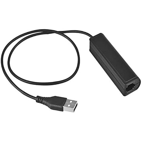 RJ9 Plug to USB Headset Adapter 