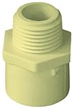 Plumber's Choice 97273 CPVC Fitting Schedule 40 MIP Adapter S x MIP 1-1/4-Inch (5-Pack) [並行輸入品]