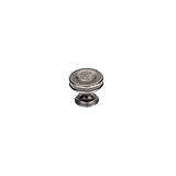 Century Hardware 29407-RS Belvedere 1-3/8 Diameter Round Knob, Regent Silver by Century Hardware