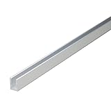 e-kanamono アルミチャンネル 1.0x10(内寸8)x10x3640mm(1820mm+1820mm) アルマイトシルバー