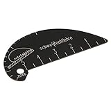 KESOTO 溶接ゲージ　溶接シームテスター フィレット 検査ルーラー アルミニウム