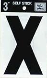 LETTER X VINYL 3"BLACK - 30434 - HY-KO PRODUCTS CO [並行輸入品]