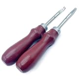 モデルノ ラ テール へり落とし 革工具 レザークラフト 仕上げ 工具 面取り レザーアート 木製 ツール DIY 77-373-LC 0.8mm+1mm