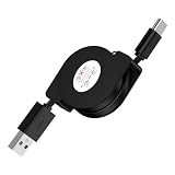 FodLop USB Type C ケーブル 巻き取り式 1M iPhone 15 USBケーブル USB2.0 usbケーブル 3A急速充電コード 480Mbps データ転送 USB-C タイプ cケーブル aquos 充電コード iPhone15/15pro, Xperia/Galaxy S24/S23,Aquos,Fujitsu Arrows/PS5 対応