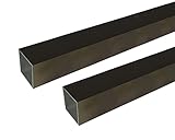 アルミ形材 ｱﾙﾐ角ﾊﾟｲﾌﾟ 2m 1.5x30x30mm ﾌﾞﾛﾝｽﾞ 2本組　　安田