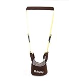 Handheld Baby Walking Helper Kid's Safe Harness Learning Walker Assistant Protective Belt,Coffee by 