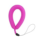 HeroNeo フロートストラップ ゴープロ 浮く カメラ カメラストラップ スマホ フローティングストラップ ネオプレン 防水カメラフロート フォームフローティングストラップ 落下防止 水中カメラフローティングリストバンド 42cm (ローズレッド)