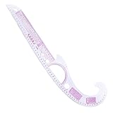 洋裁図面テンプレートツールフレンチカーブ定規クラフト縫製ツール多機能メジャー定規クリアスケール