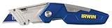 Folding Utility Knife, 6-1/8 in, Blue/Gray [並行輸入品]