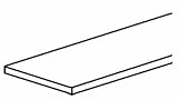 Boltmasterアルミフラットバー1 / 8 " x 1 – 1 / 2 " x 4 'ミルバルク