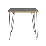 Euro Style Hanh Activity Table, Gray/Chrome [並行輸入品]