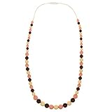 Chew-Choos 'Playdate' Silicone Nursing and Teething Necklace - Modern Eco-friendly Baby Teether (Del
