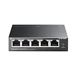 TP-Link スイッチングハブ 5ポート 10/100Mbps PoE+対応ポートx4 各ポート30W(合計67Wまで)まで【エクステンドモード: 250Mまで接続可】TL-SF1005P