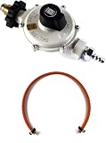桂精機製作所 LPガス用単段式調整器ホースエンド金具（GD-19）取付け加工済 (ホースエンド金具（GD-19）取付加工済み + 1mホース