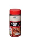 アサヒペン 木工用着色ニス 300ML ツヤ消しクリヤ