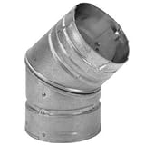 シンプソンDuraventペレットストーブVentエルボ45度Insulated 3 " Dia。二重壁