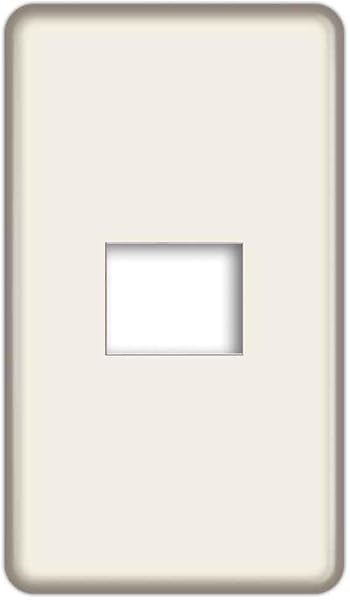 CASEMAKER コンセント/スイッチプレート共通タイプ 【フルカラー(モダン)プレート互換品】【1連1コ用 型番WN6001】 カラーパレット(和色) 01番牛乳色 パナソニック互換品 - 1