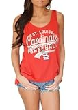 Louis Cardinalsレディース赤スパゲッティストラップタンクトップ L レッド