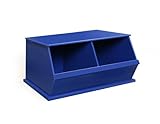 Badger Basket Two Bin Storage Cubby Blue [並行輸入品]