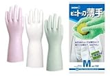【20双セット販売】ショーワグローブ　No130 ビニトップ薄手　塩化ビニール製スベリ止め付薄手手袋 (ホワイト　, M)
