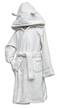 Velours blanc Robe avec un capot - Taille 2T