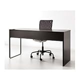 オシャレ家具　ブラックブラウンデスク　配線穴あり[Candy Style　アイテムセット] [並行輸入品]