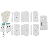 Six Sensor Wireless Home Alarm System with Central Unit and Remote Controls [並行輸入品]