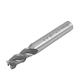 uxcell 12　ストレート シャンク 3フルート 11mm 径 エンド ミル