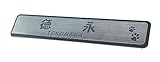 表札 二重アクリル表札 マンション表札 3.5cm×18.5cm シルバー色 SILVER アクリル ポスト表札 ポスト 戸建 プレート ネームプレート