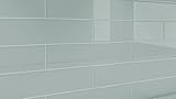 ストーングレーガラスタイル。A medium toライトグレー。Perfect for Kitchens and Bathrooms。 Sample グレー BLK-STG-S