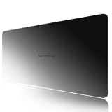 [KEYIRANGNI]マウスパッド 大型 ゲーミングマウスパット グラデーションパターン 大型の布系マウスパッド 規格90x40cmx0.3cm 厚手キーボードパッド 水洗い可能な滑り止めゴムベースのテーブルマット (ナチュラルグリーン)
