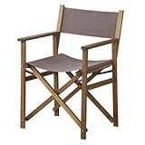 折りたたみディレクターチェア 〔Patio〕パティオ (屋外/ガーデン/アウトドア) NX-601LBR ブラウン