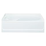 スターリング配管71101122 – 0 Ensemble Bathtub、60-inch X 36インチx 18.25-inch、右側、ホワイト