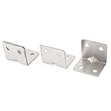 uxcell アングルブラケット シェルフ　壁コーナー　ステンレス製　31x31x37mm 4個入