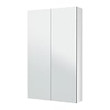 IKEA(イケア) GODMORGON 60x14x96 cm 70219000 ミラーキャビネット 扉2枚付き