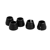 uxcell トリマーコレットチャック 金属 ブラック マキタ3703/3701 5個入り