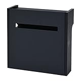 山善(YAMAZEN) ケーブルボックス ハイタイプ 完成品 コード収納 ブラック RCB-L(BK/BK)