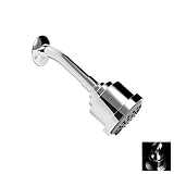 Santec 70854070ポリッシュニッケルモダントレントシャワーヘッドW