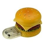 グリーンハウス ハンバーガー型 USBフラッシュメモリ ファーストフードシリーズ1GBセキュリティー機能 GH-UFD1GF-HB