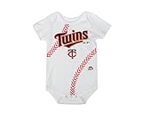 Minnesota Twins Baseball幼児サイズ12ヶ月Onesieボディスーツクリーパー – ホワイト