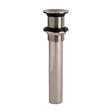 Dancoつや消しニッケル装飾グリッドドレインItem # 319936モデル# 89464 UPC # 037155015740