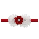 Zhhlaixing ベビー小物 Kids Baby Girls Soft Elastic Flowers Headband Hairband Hair Accessories for Christm