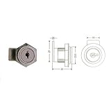 カムロック（ディスク）　ST-403　三和　シャッターボックス錠