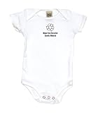 MadeからリサイクルGenetic素材Cute Baby Onesie、ボディスーツ、Tシャツ US サイズ: L カラー: ホワイト