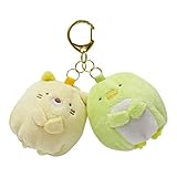 ワタナベ(Watanabe)すみっコぐらしボールポーチツイン C-170 ぺんぎん？+ねこ(010)