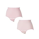 (ピジョン)pigeon 産じょくショーツ2枚セット 細ボーダー×無地 クロッチオープン(PI-ピンク、L-LL)