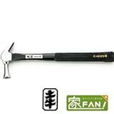 土牛　ｸﾞﾗｽﾌｧｲﾊﾞｰ柄かりわく鎚　ｽﾃﾝﾚｽ角柄ｸﾞﾗｽﾊﾟﾈ　小　すべり　無　390mm