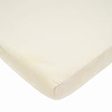 American Baby Company Heavenly Soft Chenille Fitted Pack N Play Playard Sheet, Ecru, 27" x 39" by Am